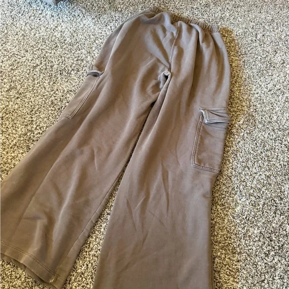 wild fable Brown Wide-Leg Cargo Track Pants - Picture 6 of 6